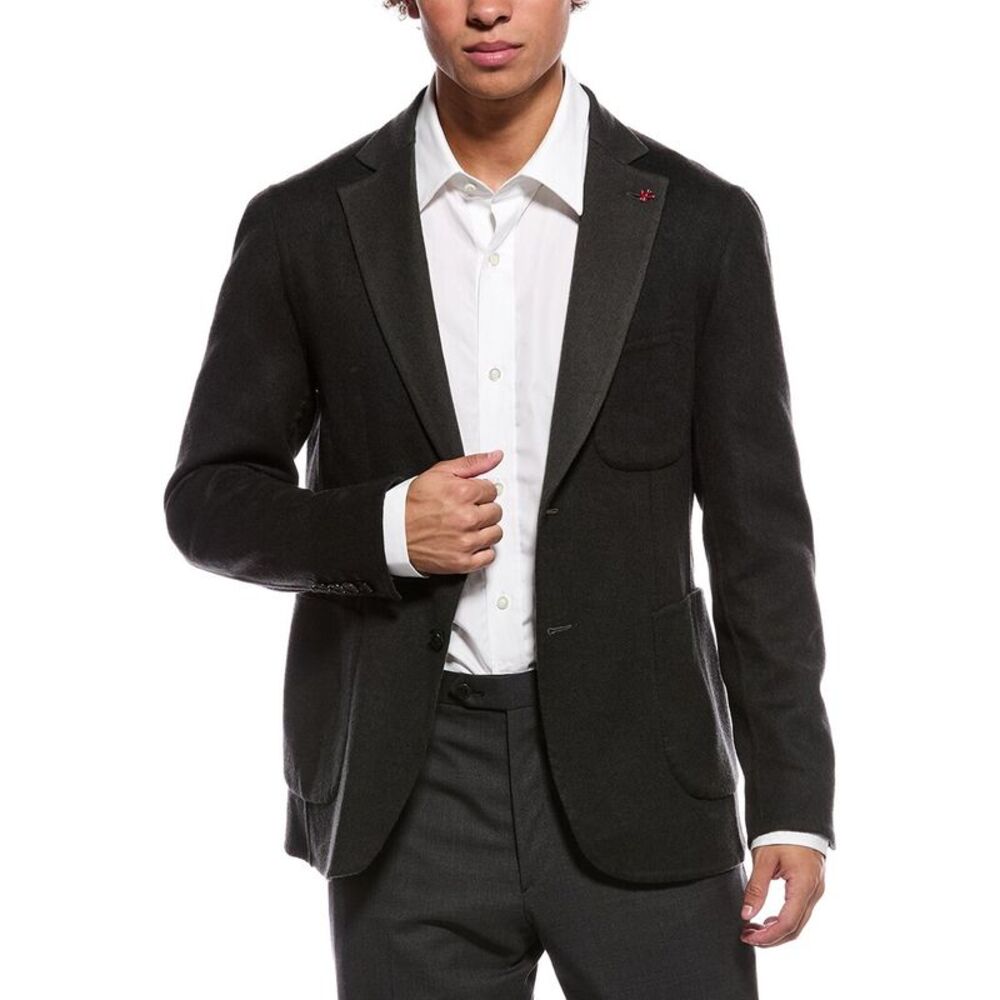 Isaia Mens  Wool & Cashmere-Blend Sport Jacket, Green